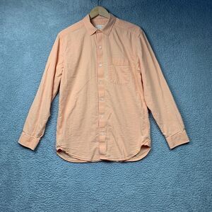 Territory Ahead Shirt Mens Medium Seersucker Long Sleeve Button Up Textured